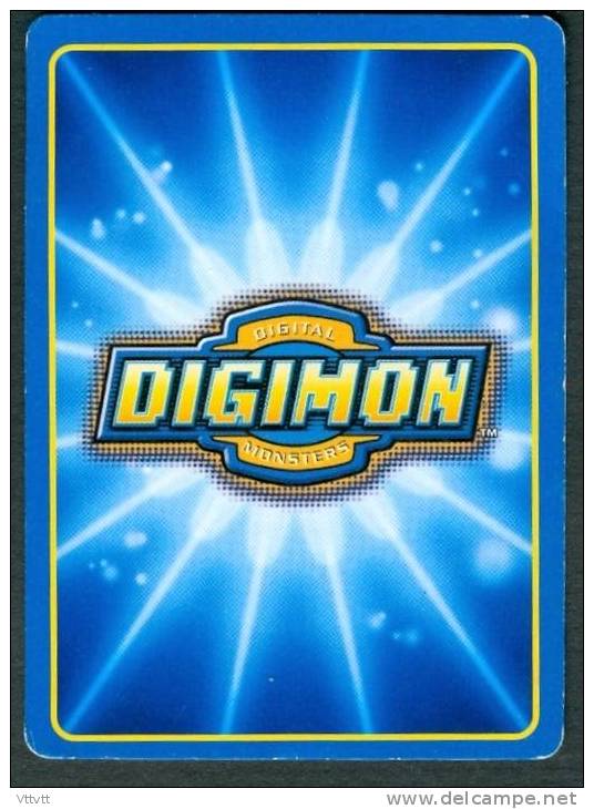 TRADING CARDS, CARTE : DIGIMON, TRICERAMON, NIVEAU ULTIME JD-29,  (1999 BANDAI, 1ere EDITION) - Altri & Non Classificati