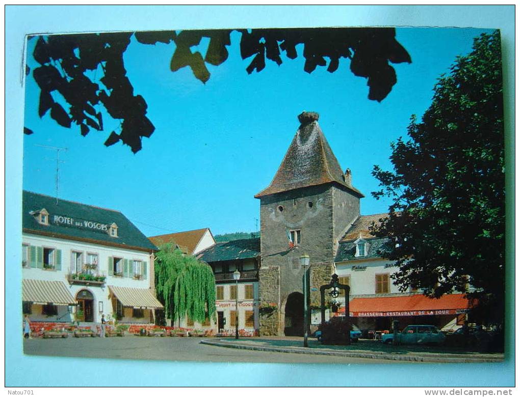 V3-68-haut Rhin-turkheim-porte De France-et Son Nid De Cigogne-puis-hotel Des Vosges - Turckheim