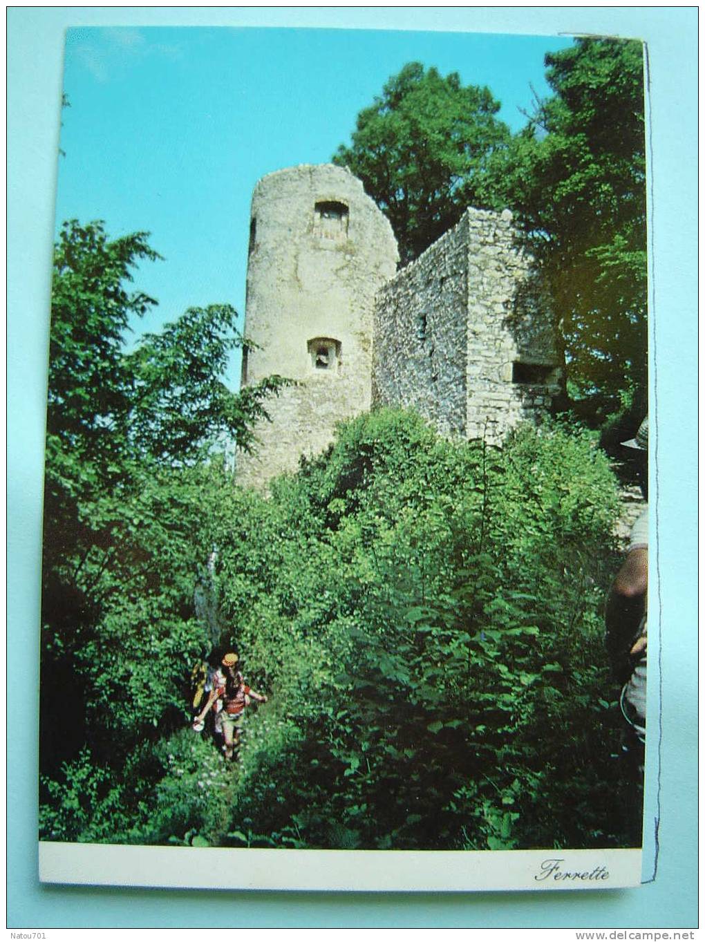 V3-68-haut Rhin-ferrette-les Ruines Du Chateau-anime- - Ferrette