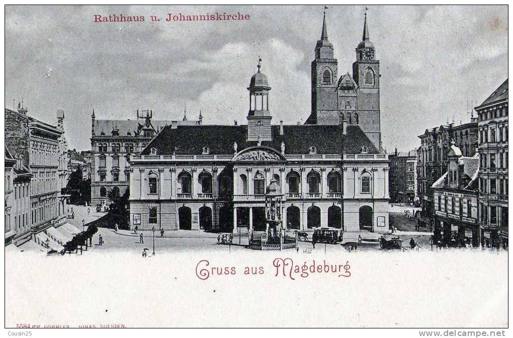 ALLEMAGNE - GRUSS AUS MAGDEBURG - Rathaus U. Johanniskirche - Edit : Jonas - Magdeburg