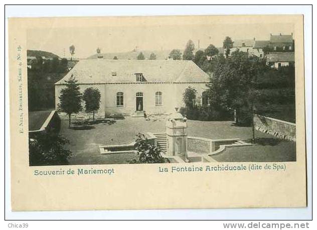 009359  -  Souvenir De Mariemont  -  La Fontaine Archiducale ( Dite De Spa ) - Morlanwelz