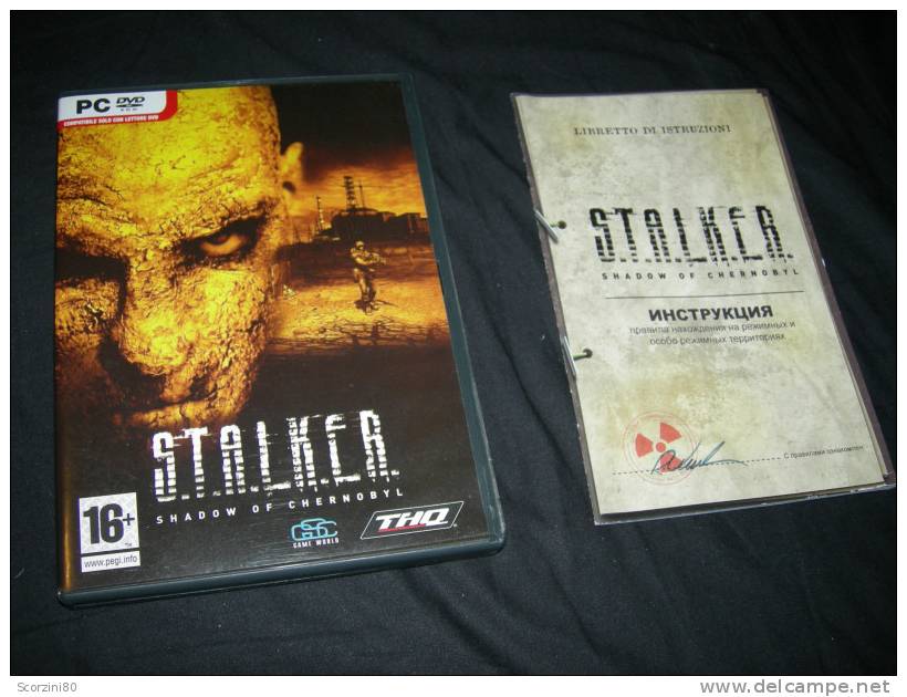 PC-S.T.A.L.K.E.R. Shadow Of Chernobyl ORIGINALE Manuale - PC-Spiele