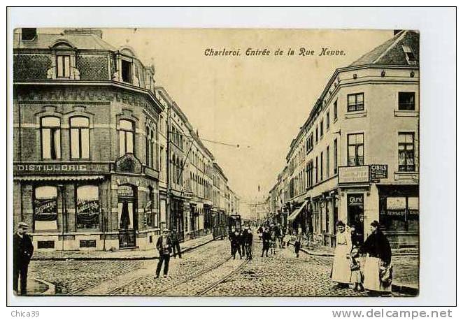 009377  -  Charleroi  -  Entrée De La Rue Neuve - Châtelet