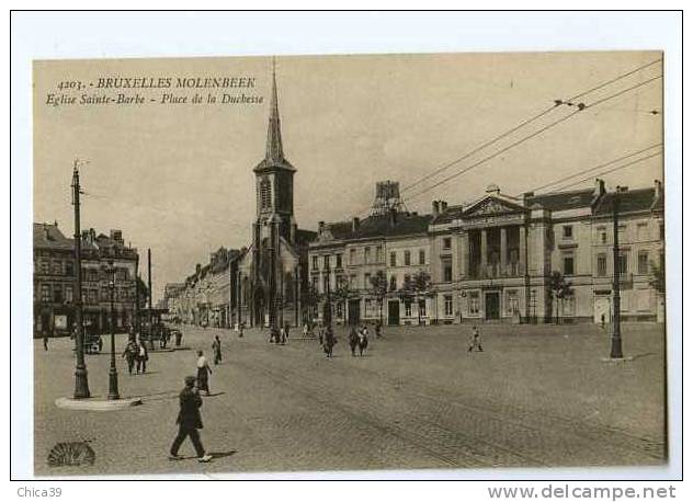 009383  -  MOLENBEEK  -  Eglise Saint-Barbe  -  Place De La Duchesse - Molenbeek-St-Jean - St-Jans-Molenbeek