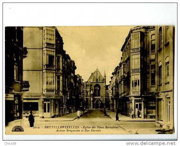 009386  -  IXELLES  -  Eglise Des Pères Barnabites -  Avenue Brugmann Et Rue Darwin - Ixelles - Elsene