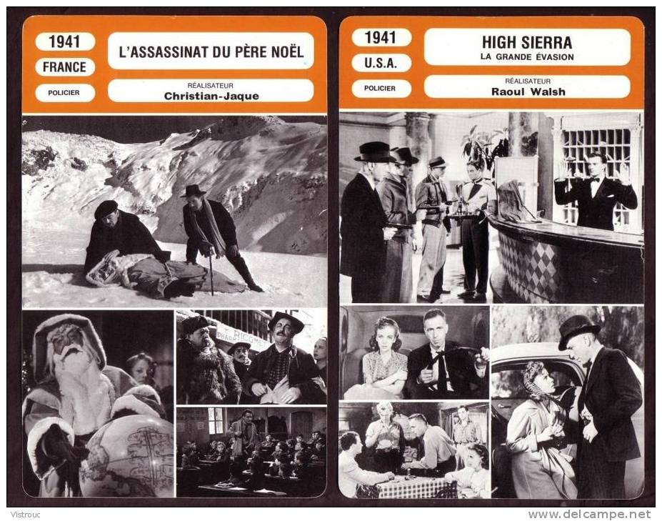 10 Fiches Cinéma (10 Scans) : Filmographie Entre 1941 Et 1942 Avec  H. BOGART, O. WELLS, M. O'HARA.. - Altri & Non Classificati