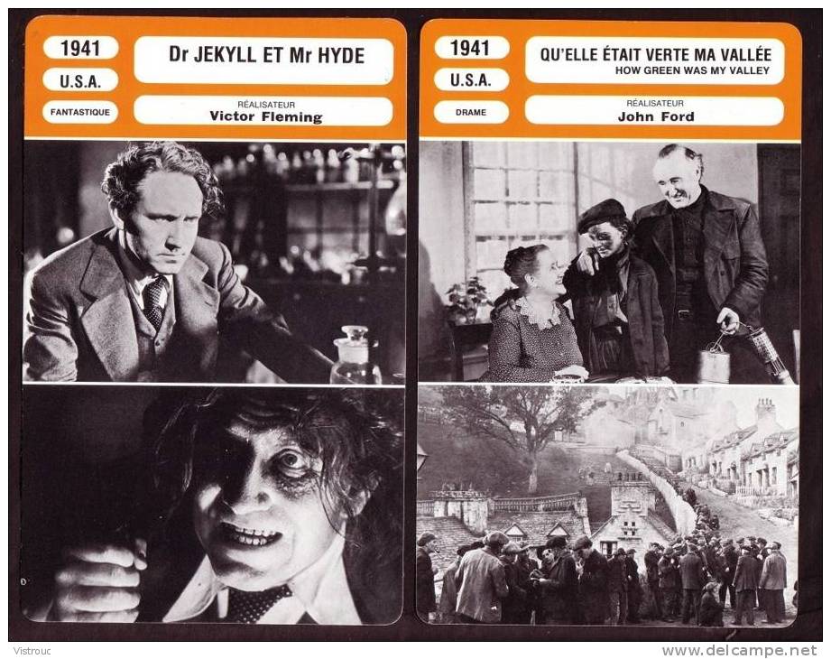 10 Fiches Cinéma (10 Scans) : Filmographie Entre 1941 Et 1942 Avec  H. BOGART, O. WELLS, M. O'HARA.. - Altri & Non Classificati