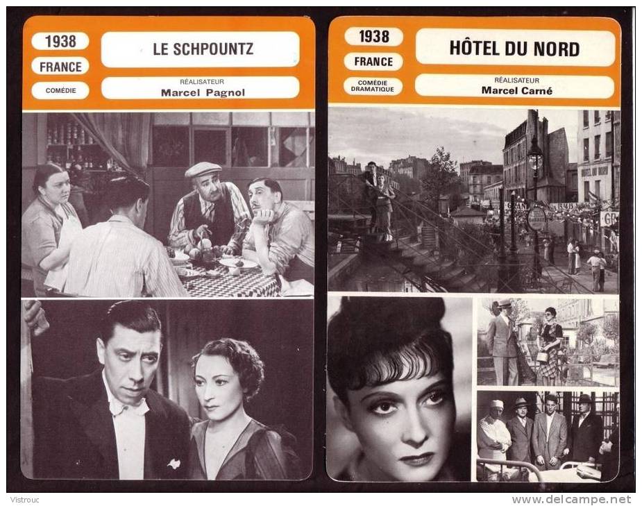 10 Fiches Cinéma (10 Scans) : Filmographie Entre 1937 Et 1940 Avec RAIMU, JOUVET, M. MORGAN,... - Other & Unclassified