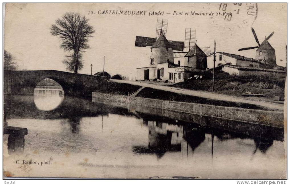 CASTELNAUDARY - Pont Et Moulins à Vent De Saint-Roch - Castelnaudary