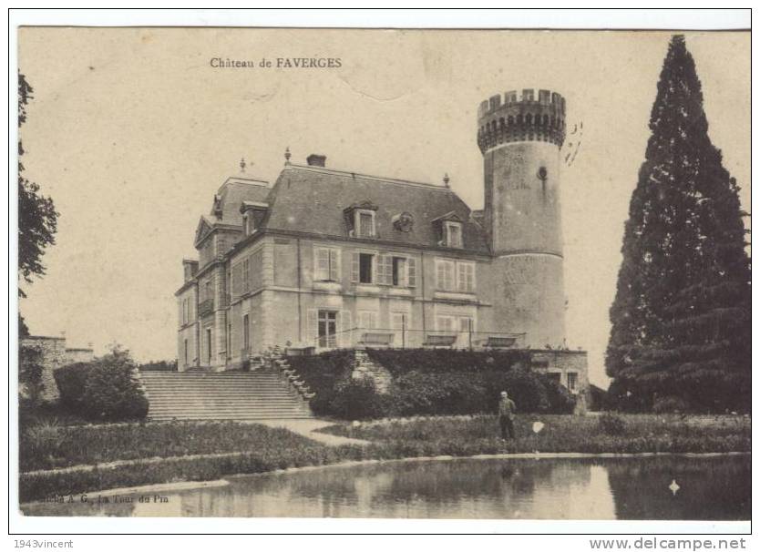 C 4466 -FAVERGES - 76 -Chateau - Belle CPA 1916 - - Faverges