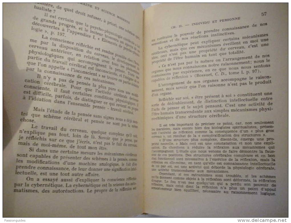 *philosophie / Religion / AME HUMAINE Et SCIENCE MODERNE 1963 MICHEL DE LANGRES - Psychologie/Philosophie