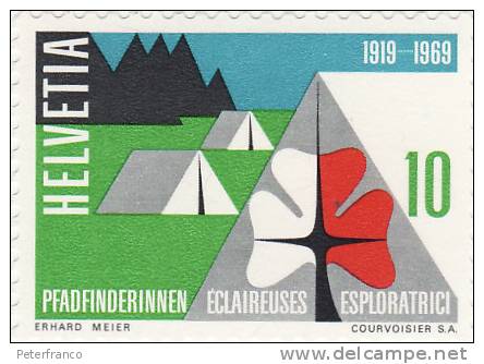 1969 Svizzera - Giovani Esploratrici - Unused Stamps