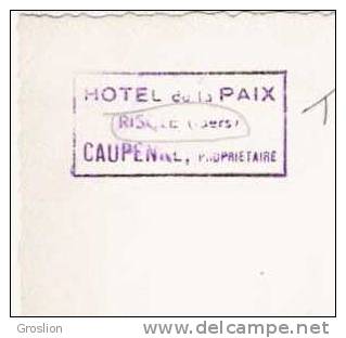 RISCLE (GERS) CP PHOTO DE L'HOTEL DE LA PAIX CAUPENNE PROPRIETAIRE - Riscle