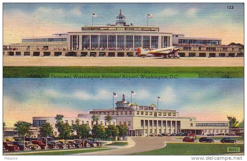 Washington D.C. Airport - Aéroport - Avion Plane - 2 Scans - Aerodromes