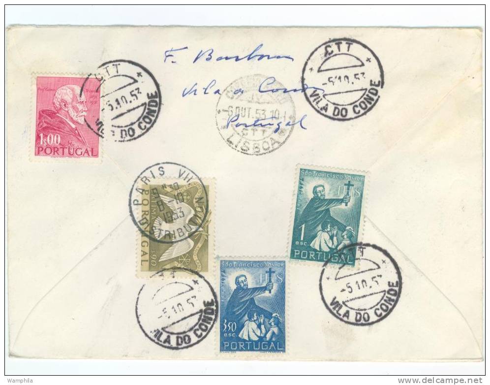 1er Jour Voyagé Avec Autres Timbres Et Cachets Au Verso, Voir Scanns - Lettres & Documents