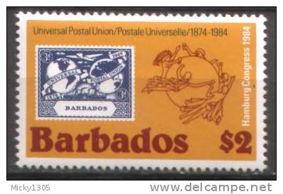 Barbados - Mi-Nr 608 Postfrisch / MNH ** (A162) - U.P.U.