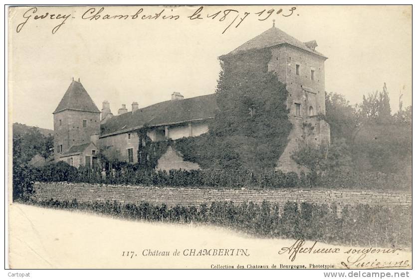 CPA 21 GEVRAY CHAMBERTIN - Château De CHAMBERTIN  ( 1903 ) - Gevrey Chambertin