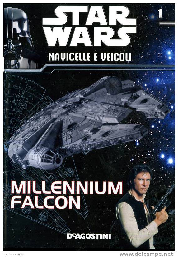 STAR WARS NAVICELLE E VEICOLI 1 MILLENNIUM FALCON DEAGOSTINI 30 PAGINE E1 - Sci-Fi & Fantasy