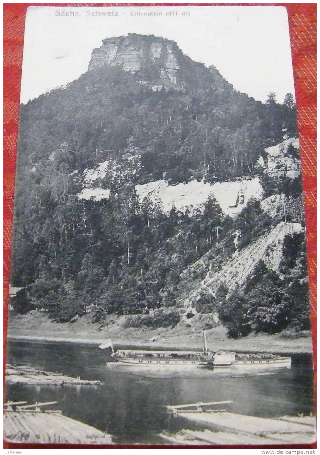 == Lilienstein , Elbe Schiff - Koenigstein (Saechs. Schw.)