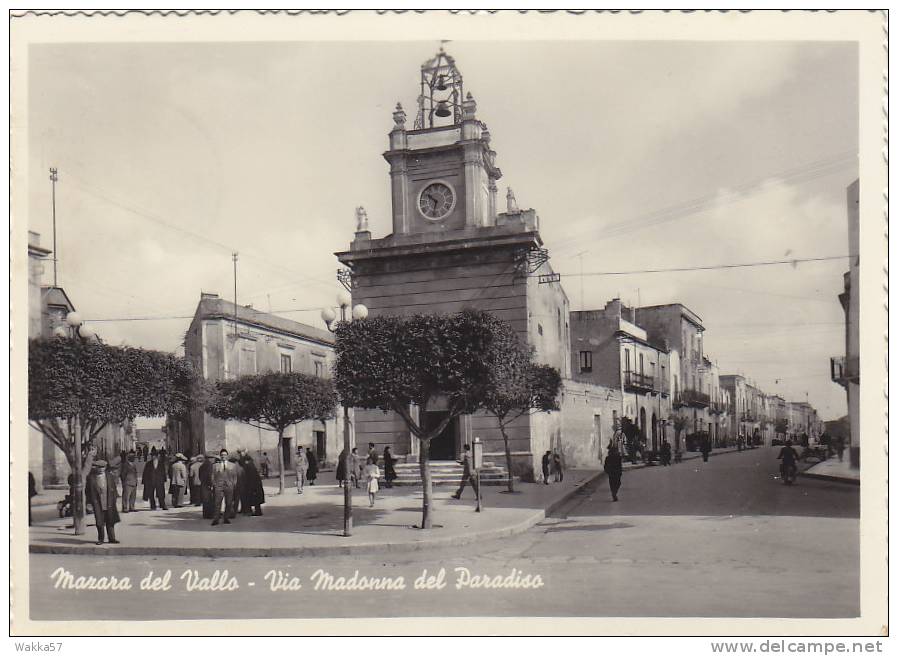 $3-0070 - MAZARA DEL VALLO - VIA MADONNA DEL PARADISO  - F.G. - VIAGGIATA - Mazara Del Vallo