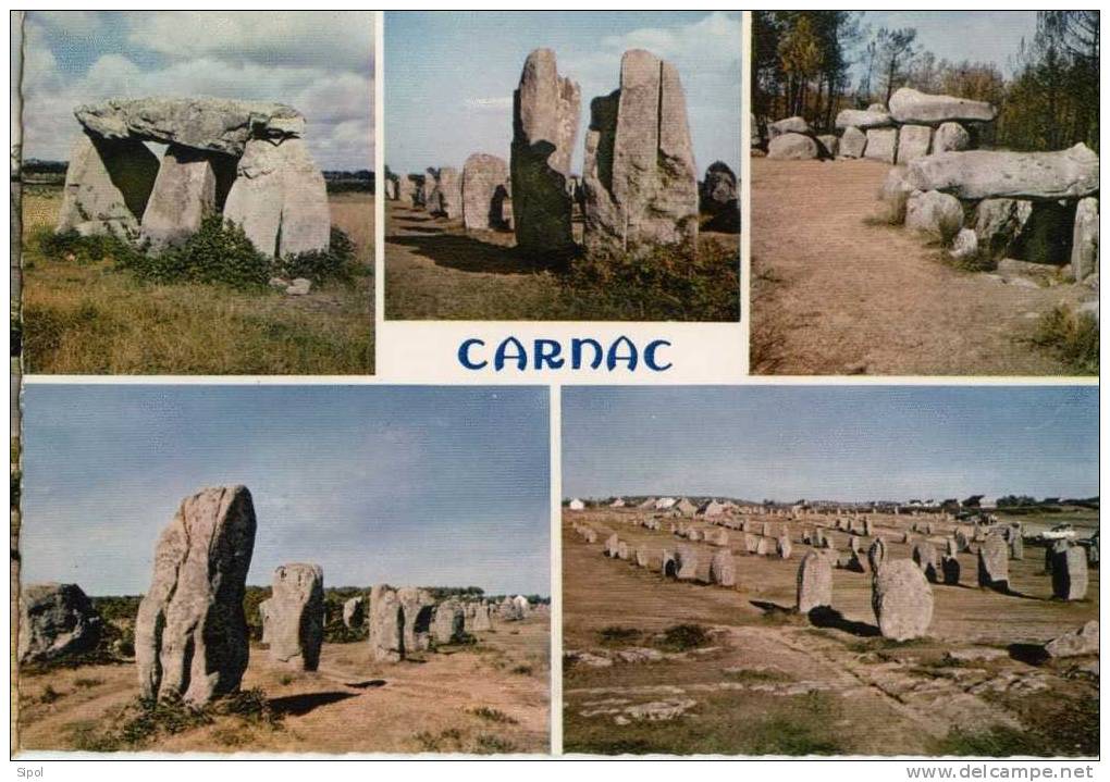 Carnac Principaux Dolmens Et Menhirs De La Région De Carnac - Dolmen & Menhire