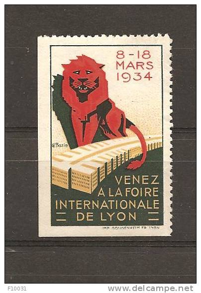 Erinnophilie FOIRE DE LYON 1934 - Sonstige & Ohne Zuordnung