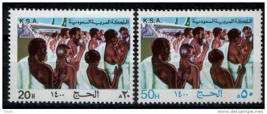 SAUDI ARABIA / PILGRIMS / 1980 / SG 1241-2 / MNH / VF. - Islam