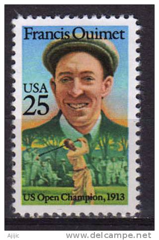 USA. Francis Ouimet. Champion De Golf.  Un T-p Neuf **1988 - Golf