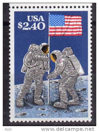 20 Ieme Anniversaire De L´Homme Sur La Lune.  Un T-p Neuf **  1989. Cote 8.00 € - USA