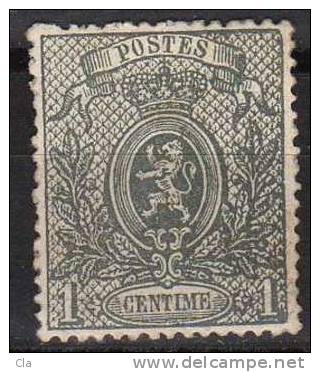 23A (*)  Tb Centrage  Pli Hor. !!  Cob 80 - 1866-1867 Coat Of Arms