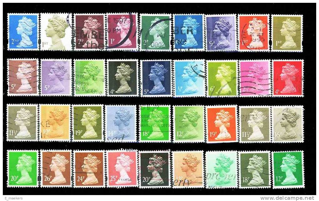 Mooi Lotje Elizabeth II- USED / GESTEMPELD / OBLITERE - Vrac (max 999 Timbres)