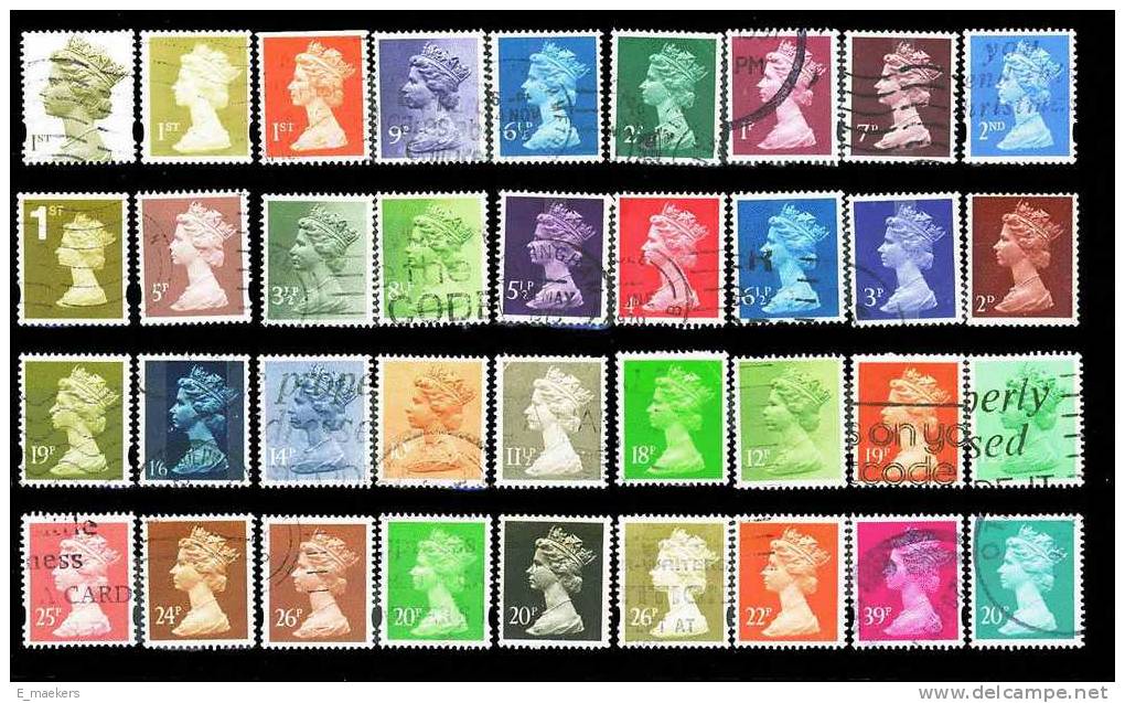 Mooi Lotje Elizabeth II - USED / GESTEMPELD / OBLITERE - Vrac (max 999 Timbres)