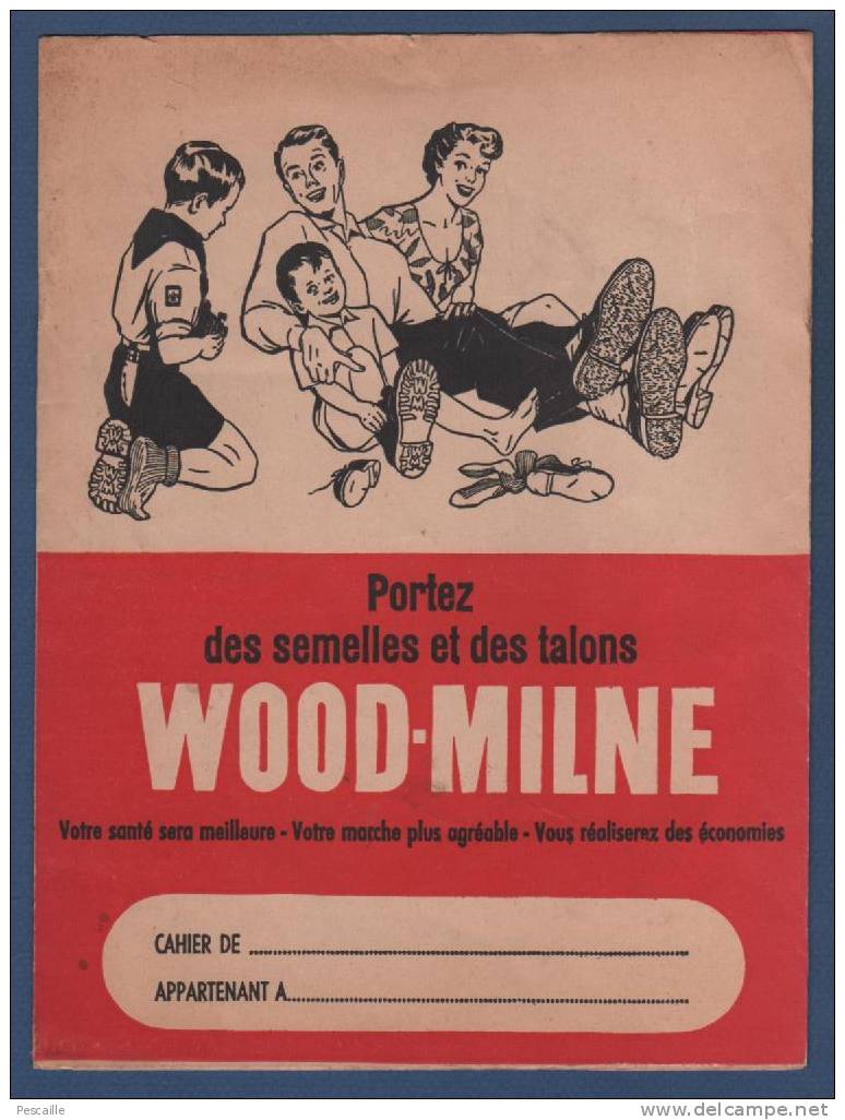 PROTEGE CAHIER SEMELLES ET TALONS WOOD MILNE - Protège-cahiers