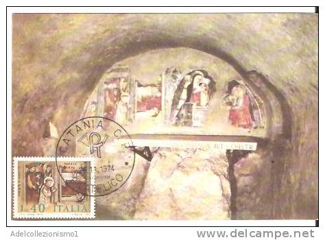 34807)cartolina Santuario Di Greccio - Serie Natale'74 Con 40£ - Nuova - Rieti