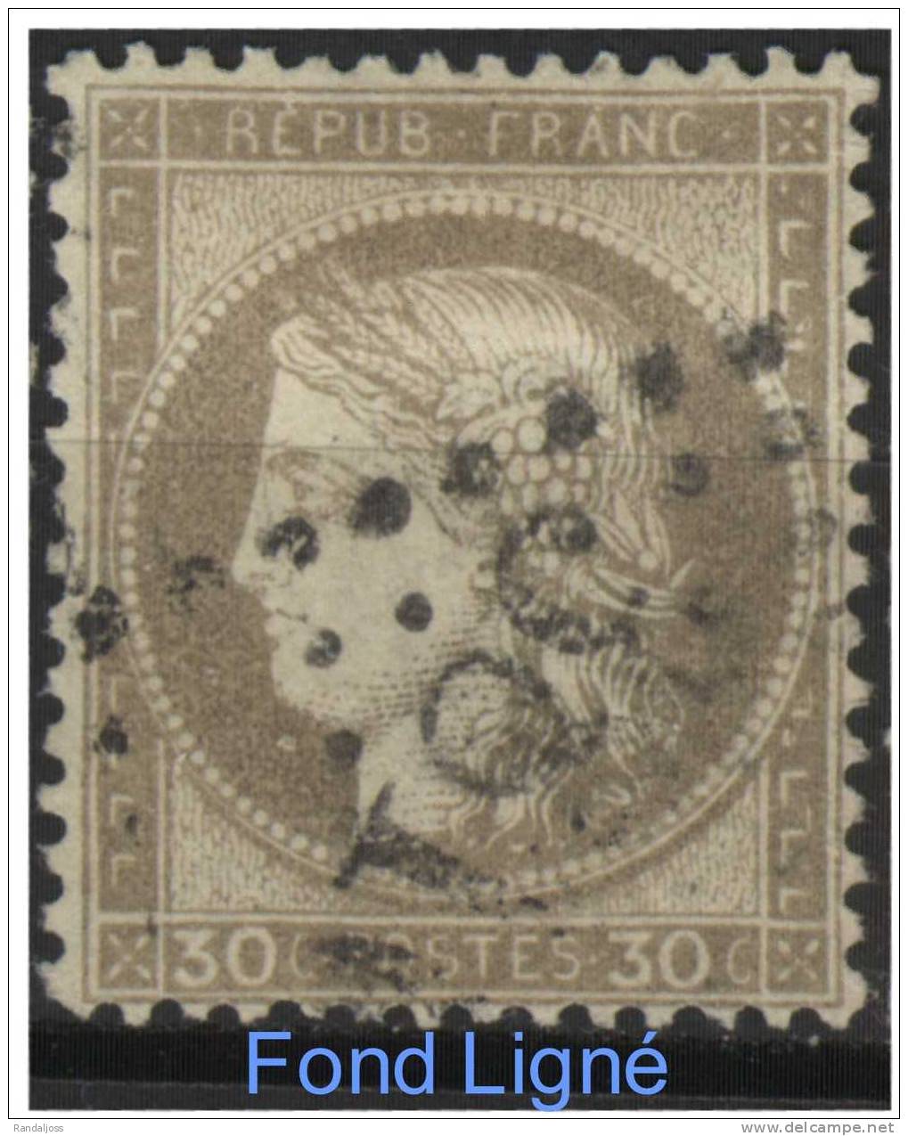 56+56b Foncé+56e Fond Ligné_voir Détail - 1871-1875 Ceres