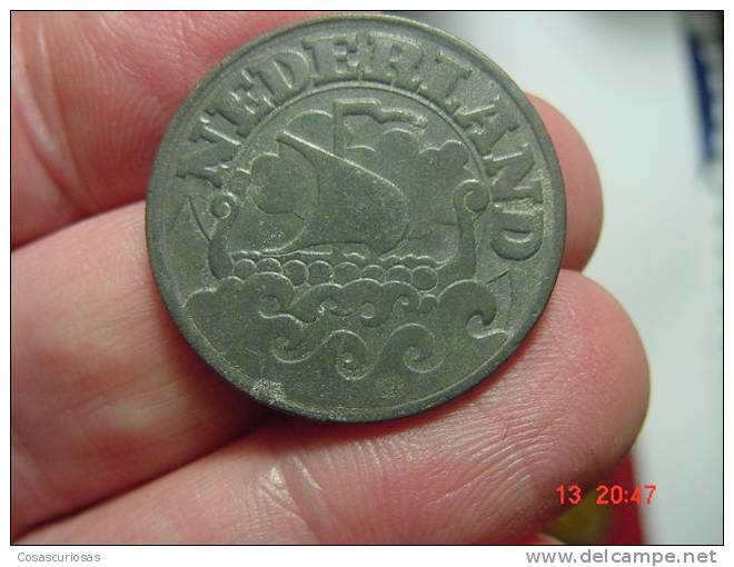 2900 NETHERLANDS HOLLAND HOLANDA  25 CENTS SHIP BARCO  YEAR  1942  OTHERS IN MY STORE - 25 Cent