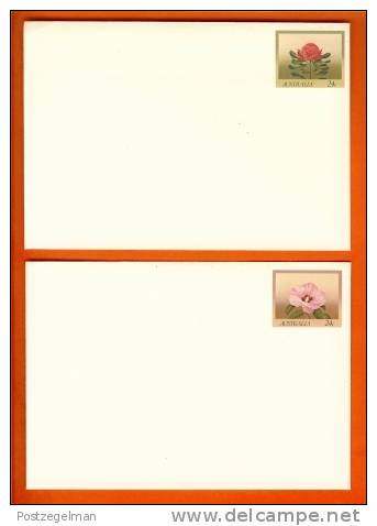 AUSTRALIA 7 Mint Covers  With Preprinted Flowerstamps - Other & Unclassified