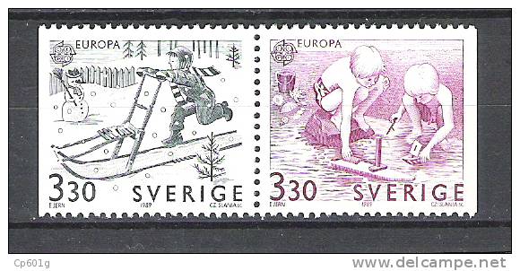 Suède  Jeux D´enfant   Europa YT N° 1523A    **  MNH - Nuevos