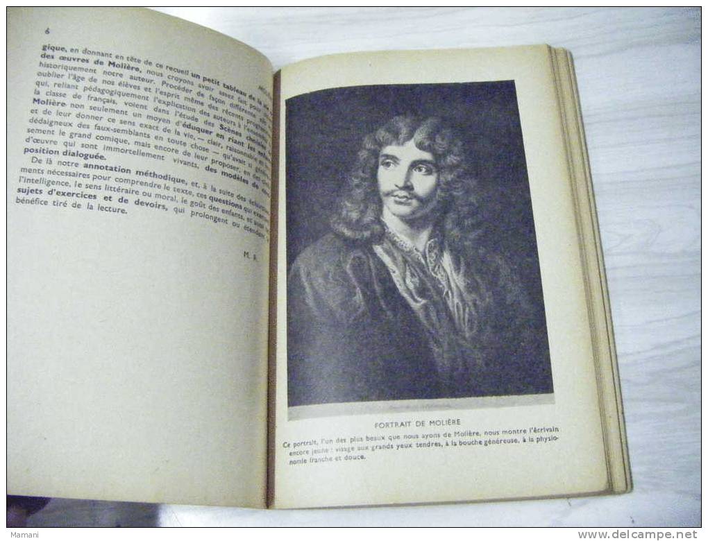 Scenes Choisies De Moliere Classe De 6 Et 5eme.-maurice Rat-fernand Nathan 1938 - 12-18 Ans