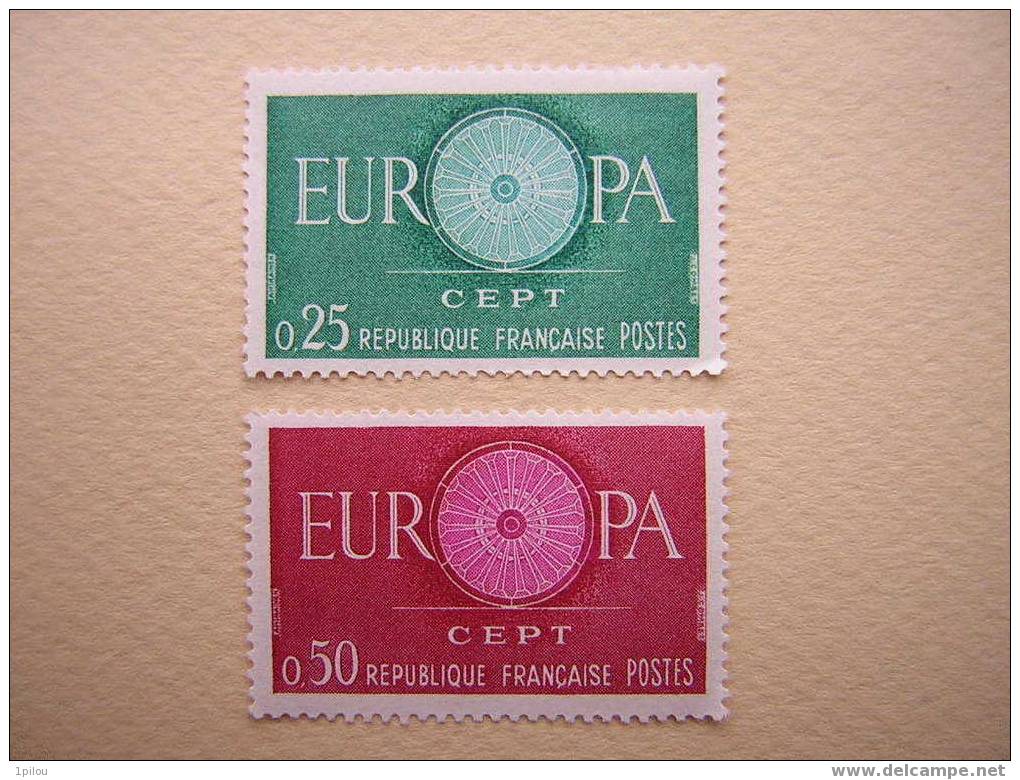 FRANCE : N° 1266/1267  NEUFS** - 1960