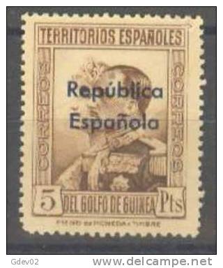 GUI243-L2352.Guinee.GUINE A  ESPAÑOLA .Alfonso Xlll.1932.(Ed 243**) Sin Charnela. LUJO - Guinea Española