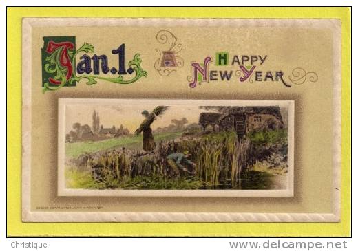 Jan. 1. A Happy New Year, John Winsch. 1911 - Winsch