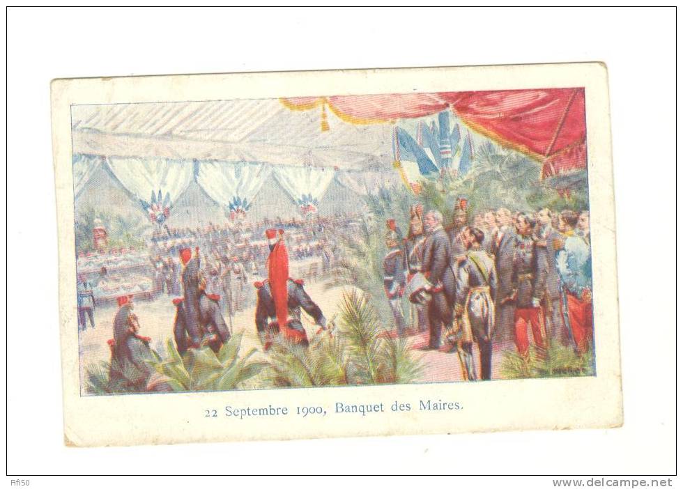 BANQUET DES MAIRES 22 SEPTEMBRE 1900 - Eventos