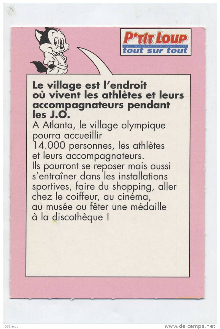 Fiche P'tit Loup Jeu Olympique Village - Autres & Non Classés