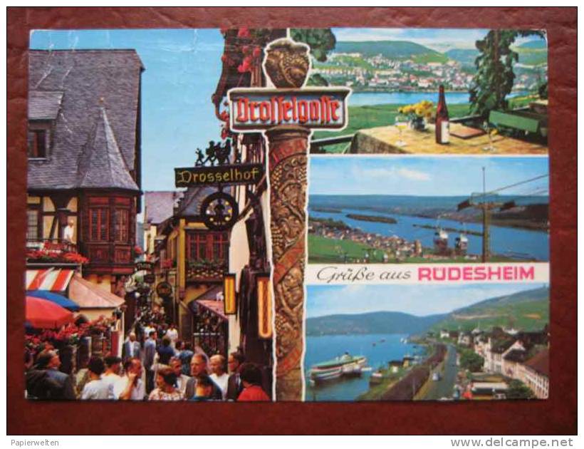 Rüdesheim - Mehrbildkarte Drosselgasse - Ruedesheim A. Rh.