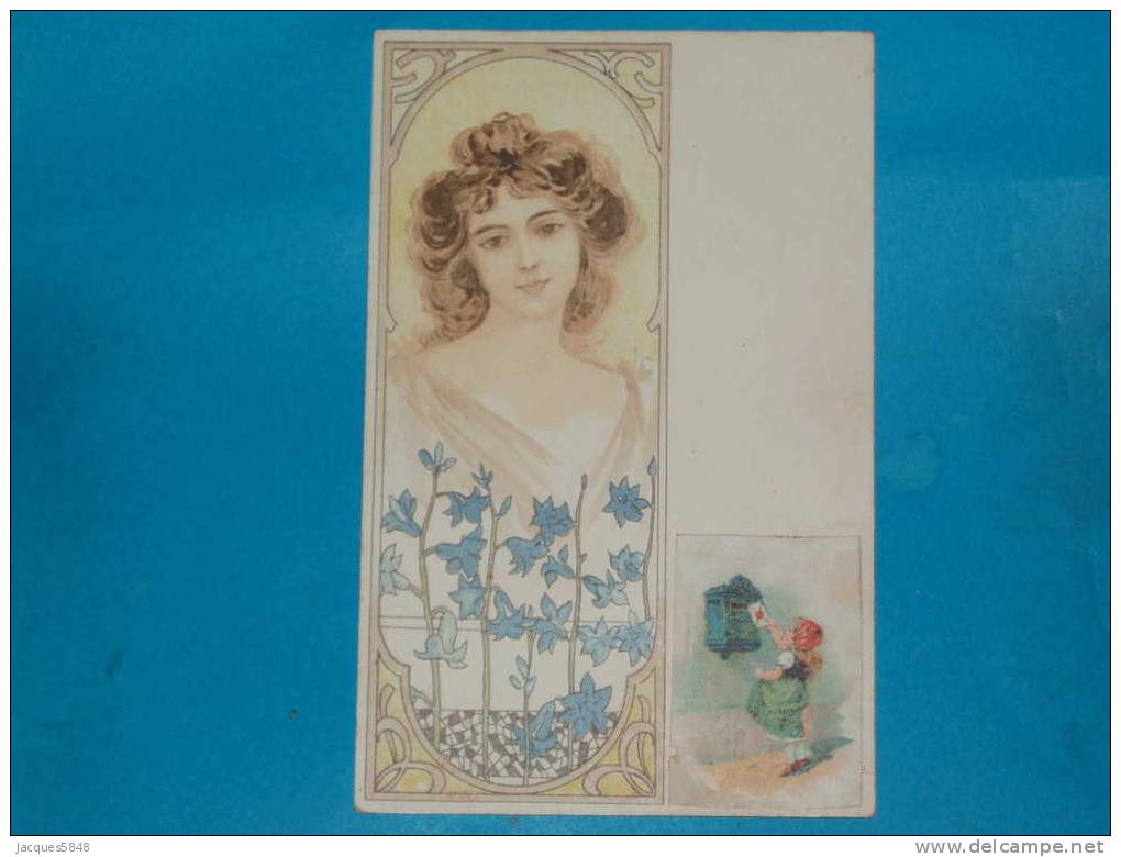 Illustrateurs)  ( Style Mucha ) Petit Cormo Collée Boite Aux Lettre  - Année 1900 - EDIT - - 1900-1949