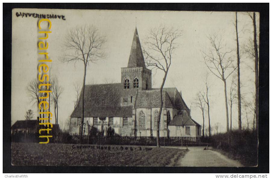 Gyverinckhove - Gijverinkhove : Oude Fotokaart Kerk 1904 - Zeldzaam - Alveringem