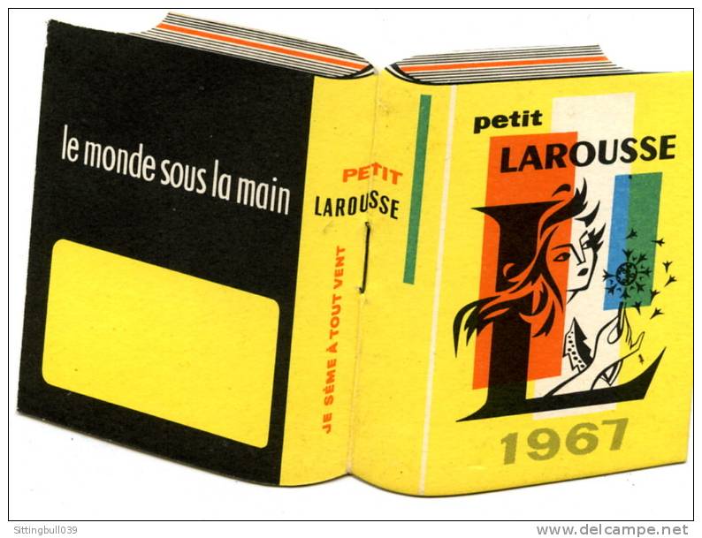 MINI CALENDRIER De 1967, Offert Par Le Dictionnaire, Le Nouveau Petit LAROUSSE. TBE. - Small : 1961-70