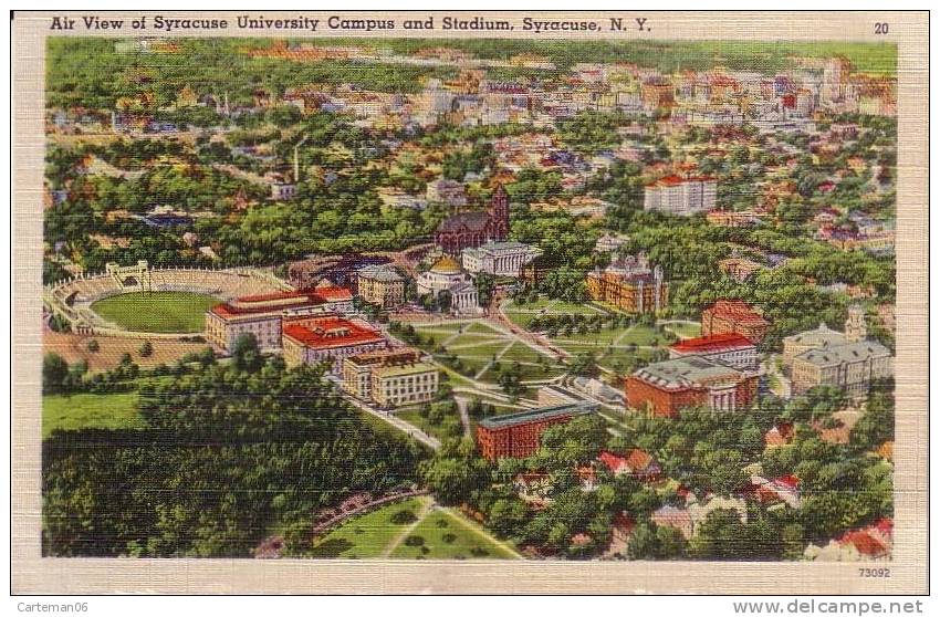 Etats-Unis - Air View Of Syracuse University Campus And Stadium, Syracuse, N.Y. - Syracuse