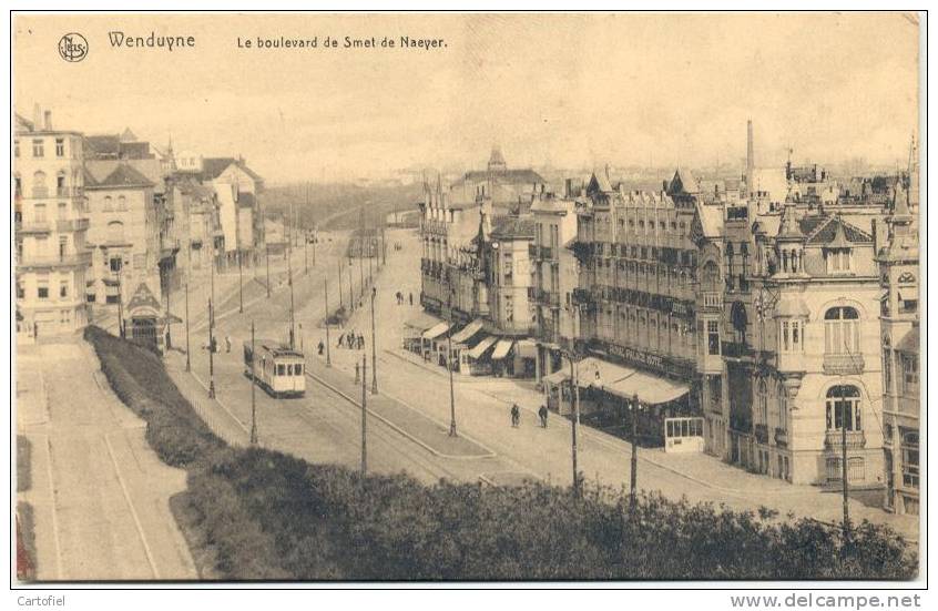 WENDUINE- LE BOULEVARD DE SMET DE NAEYER-TRAM-MOOI LUCHTZICHT!!!! - Wenduine